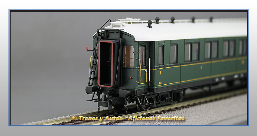 Coche pasajeros verderón Serie 301/344 ACW-37 1ª y 3ª Clase - MZA